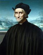 欧洲12-19世纪油画六_GHIRLANDAIO, Ridolfo - Portrait of Girolamo Benivieni